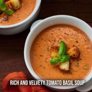 Rich and Velvety Tomato Basil Soup