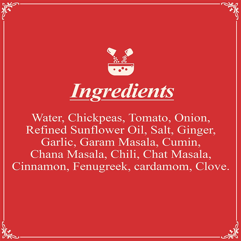 Chana Masala Ingredients SR