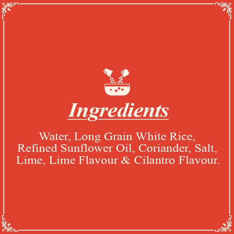 Cilantro Lime Rice Ingredients SR