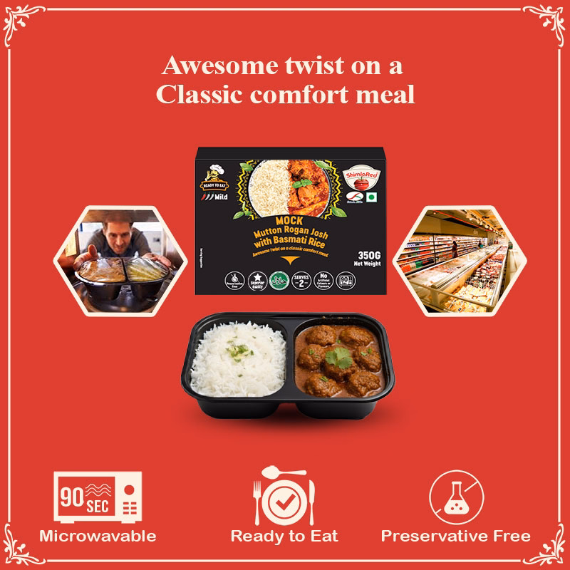 Combo Meals Mock Mutton Roganjosh With Rice SR Combo Meals Mock Mutton Roganjosh With Rice SR