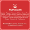 ShimlaRed Mutter Paneer With Basmati Rice Ingredients