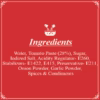 Tomato Ketchup SR Ingredients