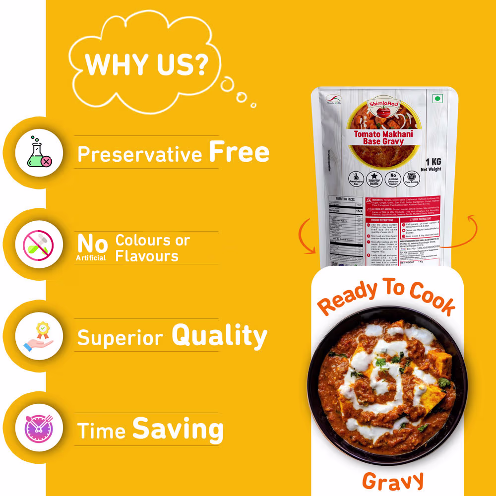 Tomato Makhani Base Gravy ShimlaRed USP