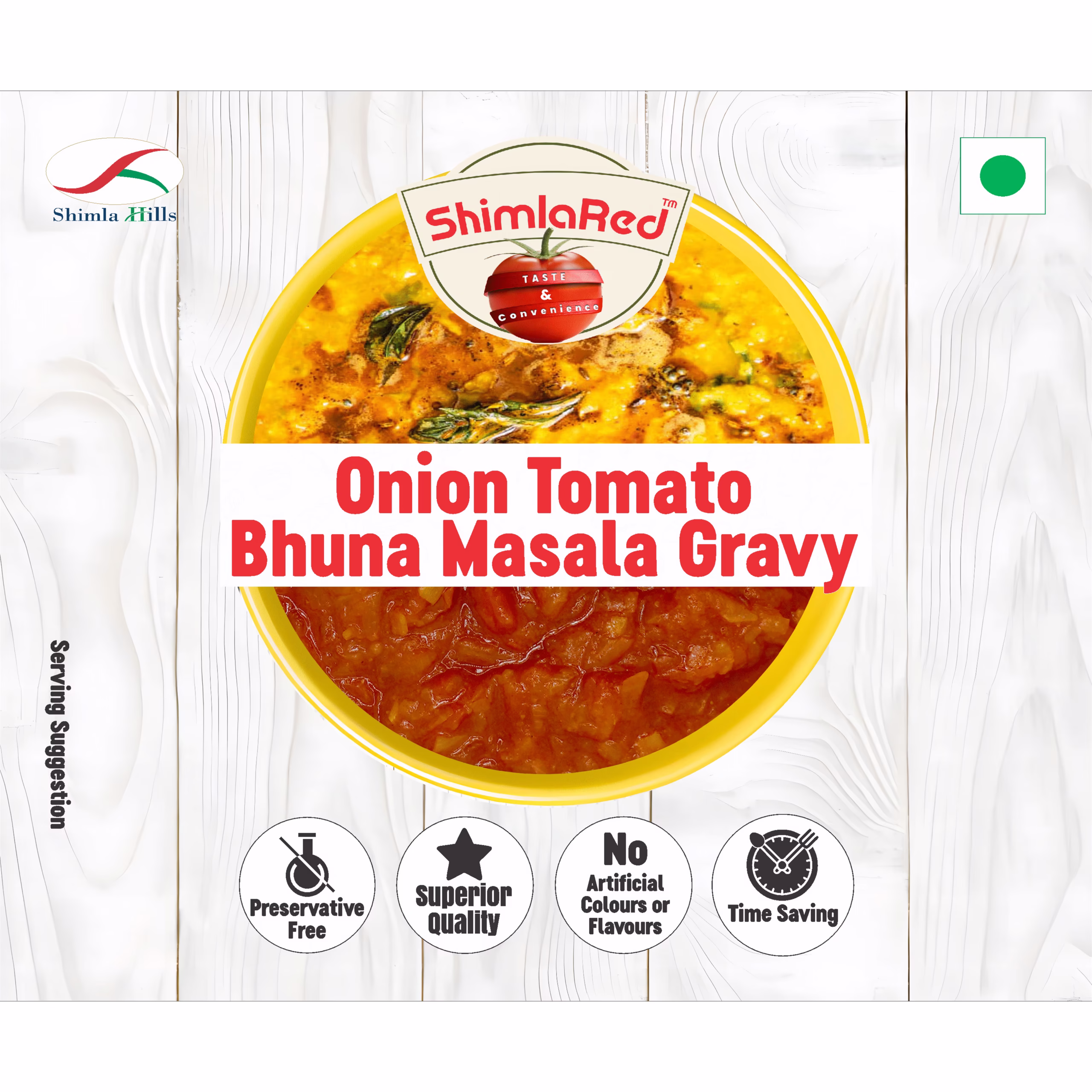 Onion Tomato Bhuna Masala Gravy ShimlaRed