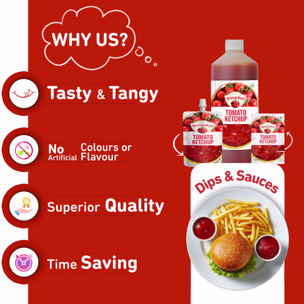 Tomato Ketchup USP ShimlaRed Tomato Ketchup USP ShimlaRed