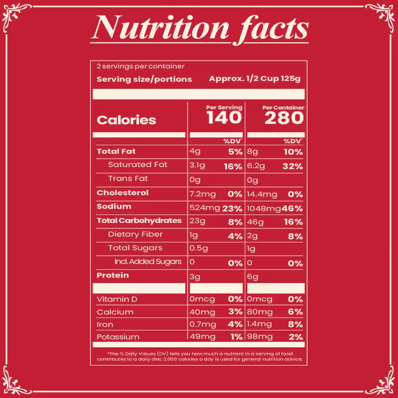 Vegetable Biryani SR NF